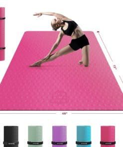 Tapete de Yoga Extra Grande HAPBEAR - -Rosa