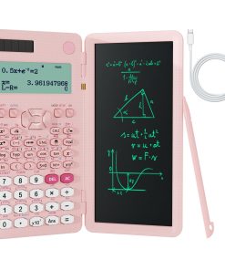 Calculadora Científica Recargable para Estudiantes, Rosado