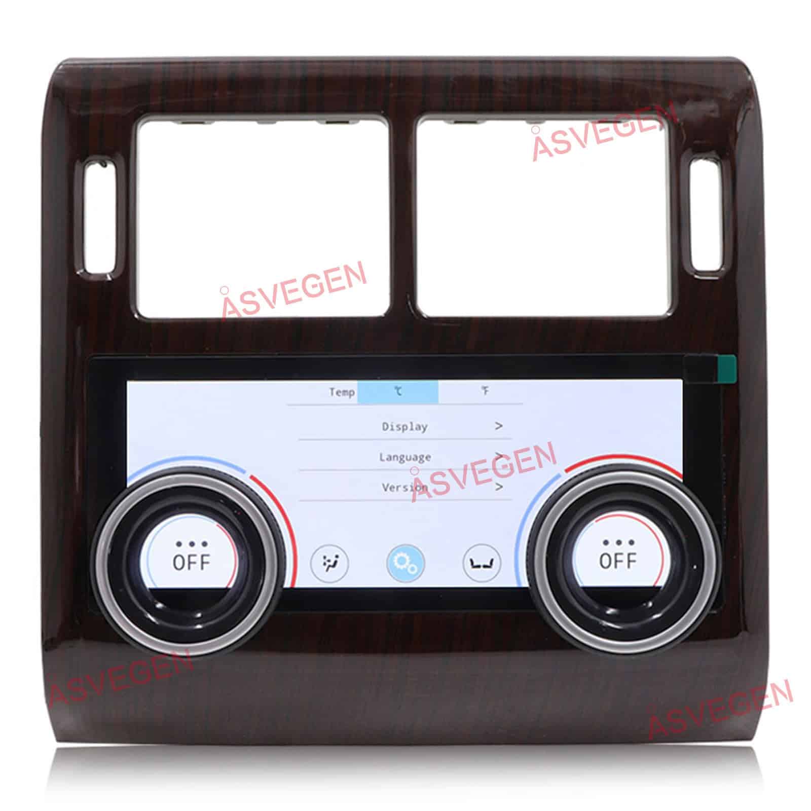 Panel de Control de Clima de Pantalla -Roble Caoba - Imagen 5