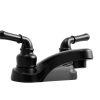 Grifo de baño de 2 agujeros Dura Faucet DF-PL700C-MB con