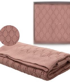 Manta de bebé de punto Chunky Pointelle - Cuddle y Swaddle