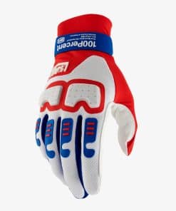 Guantes 100% Langdale Rojo/Blanco/Azul 2XL (10029-00010)