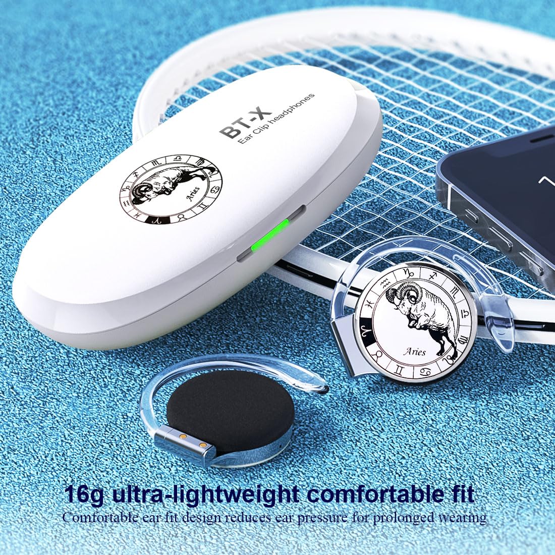 Audífonos On-Ear Bluetooth V5.3, Auriculares -Aries - Imagen 9