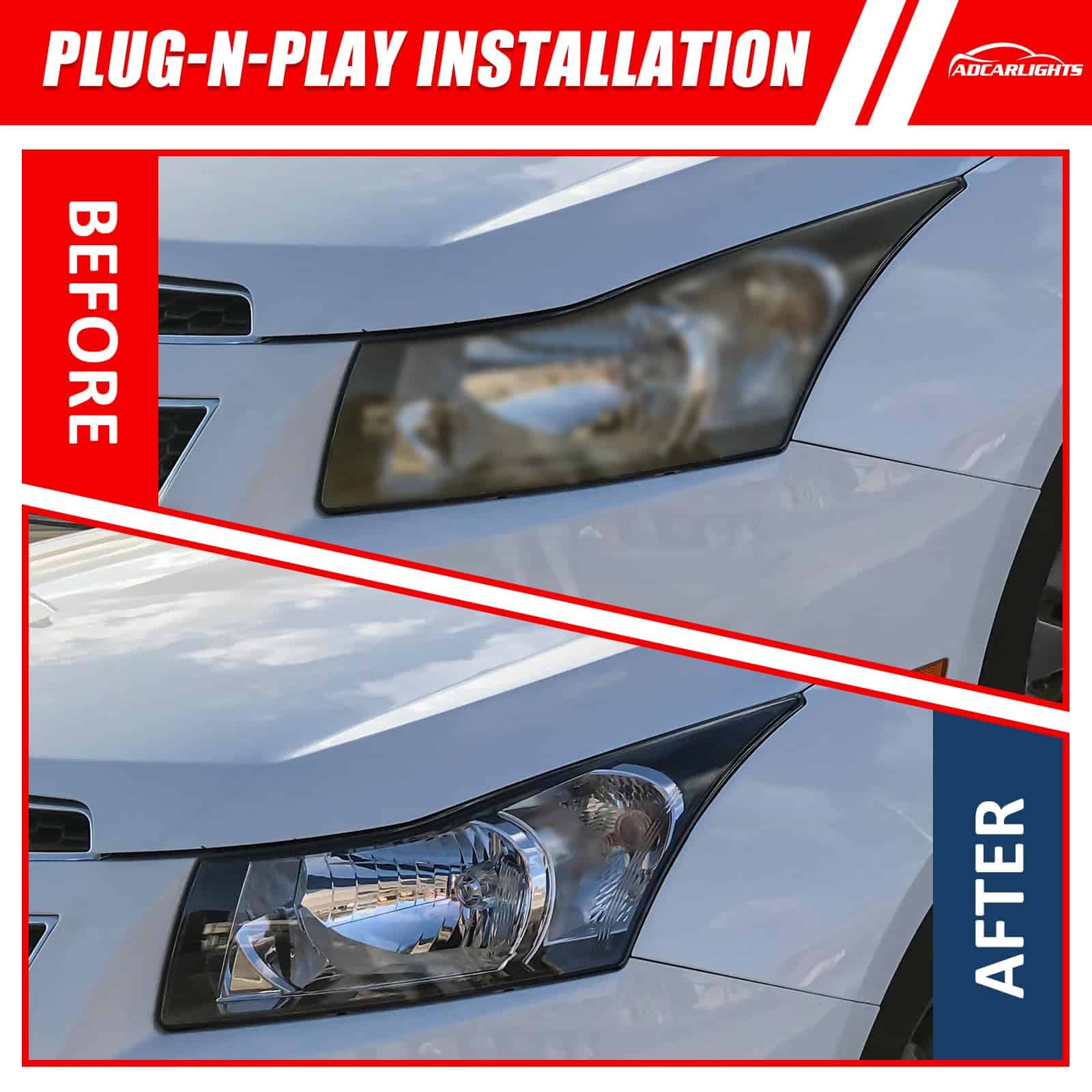 Conjunto de Faros ADCARLIGHTS para Chevy Cruze 2011-2016 - Imagen 6