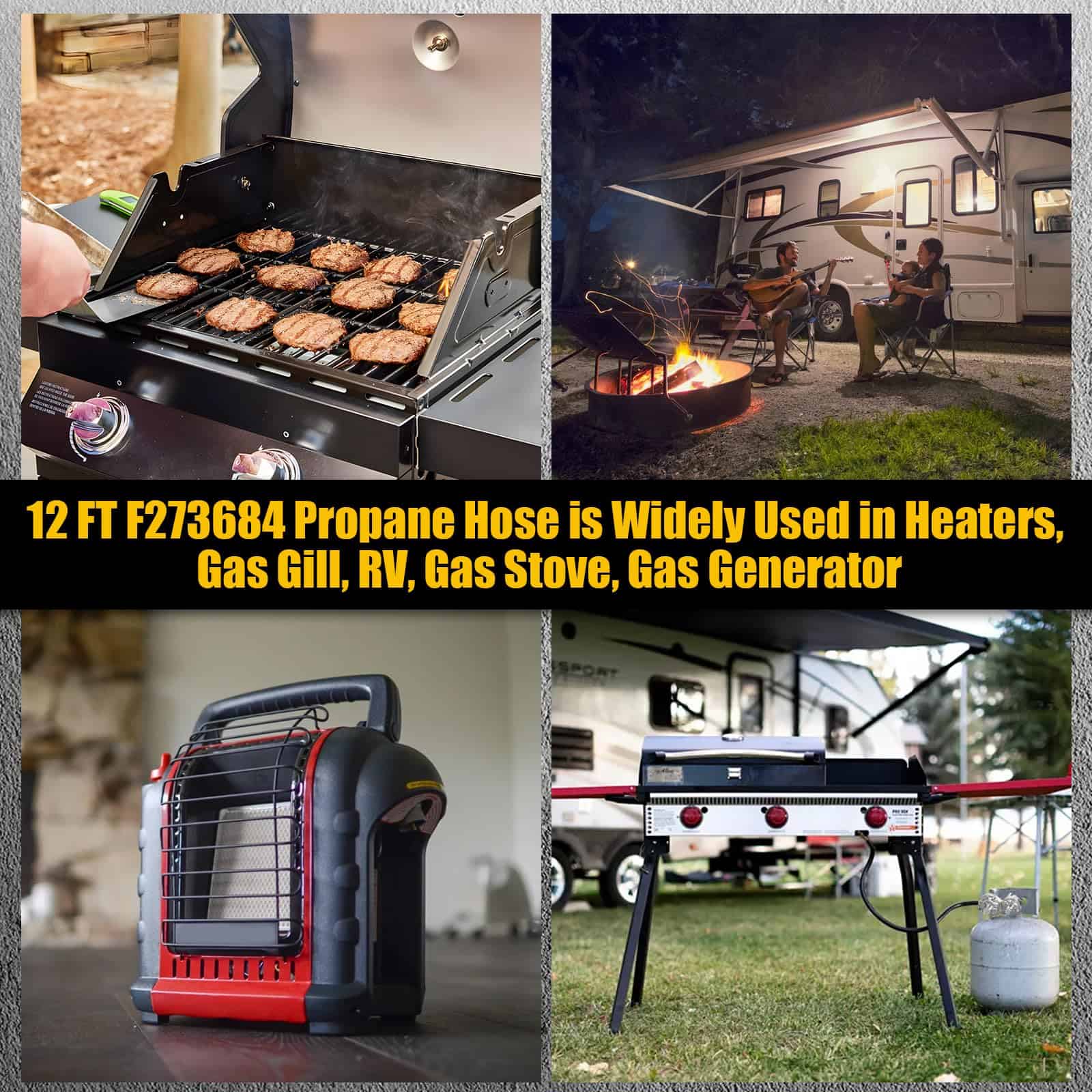 Manguera de propano de 12 pies F273684 compatible con - Imagen 8