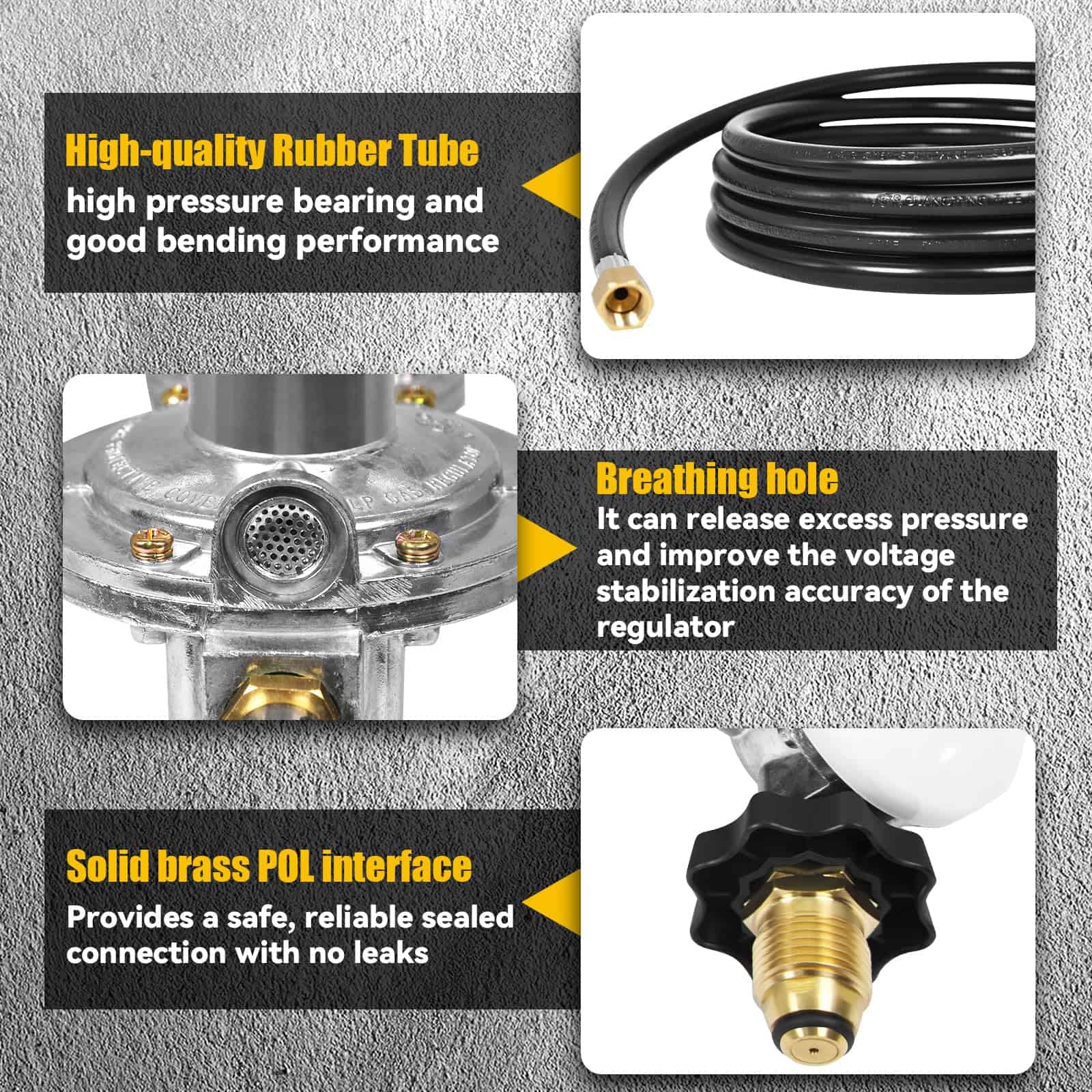 Manguera de propano de 12 pies F273684 compatible con - Imagen 4