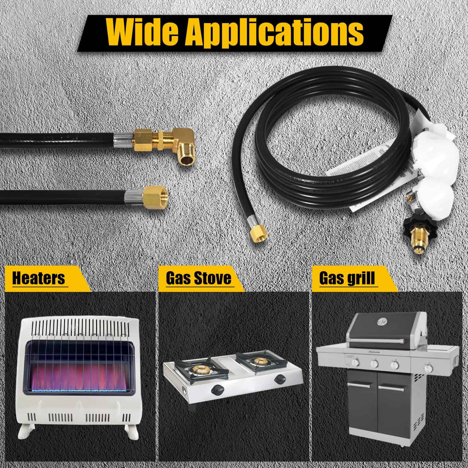 Manguera de propano de 12 pies F273684 compatible con - Imagen 7