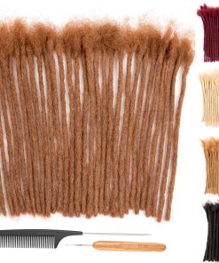 Extensiones de Dreadlocks de Pelo Humano Real 100% de 0.6