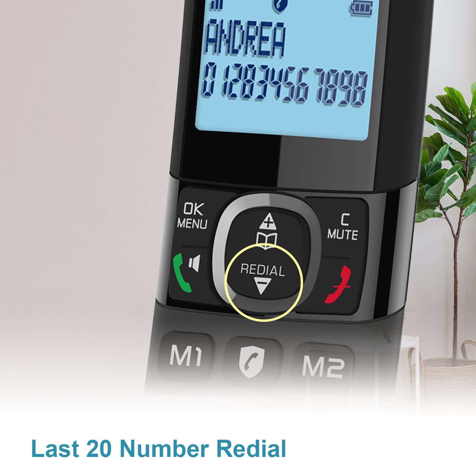 Teléfono inalámbrico digital Hellobaby HB2688-3 DECT 6.0, - Imagen 7