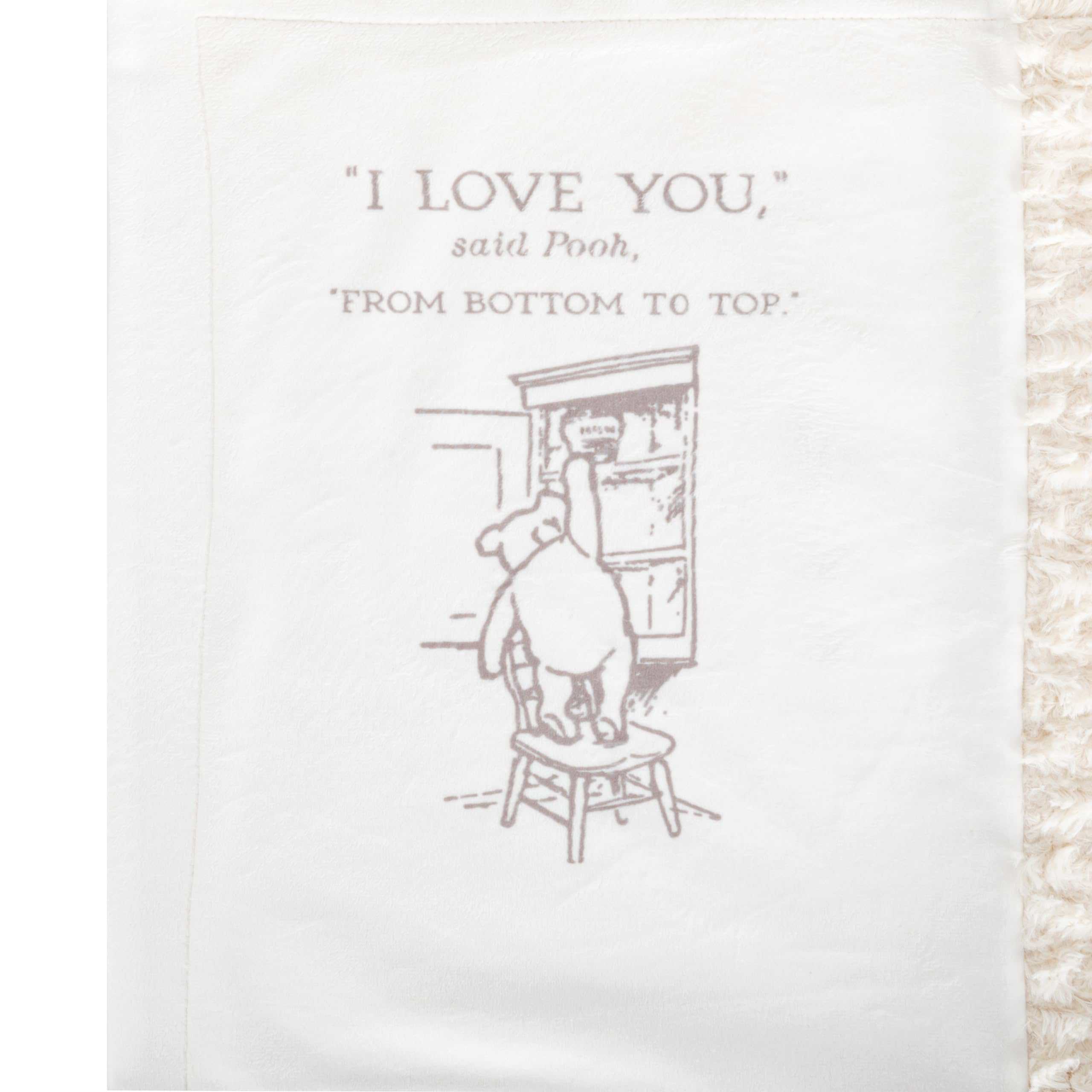 Manta clásica de osito amarillo Pooh de DEMDACO, 30 x 40 - Imagen 3