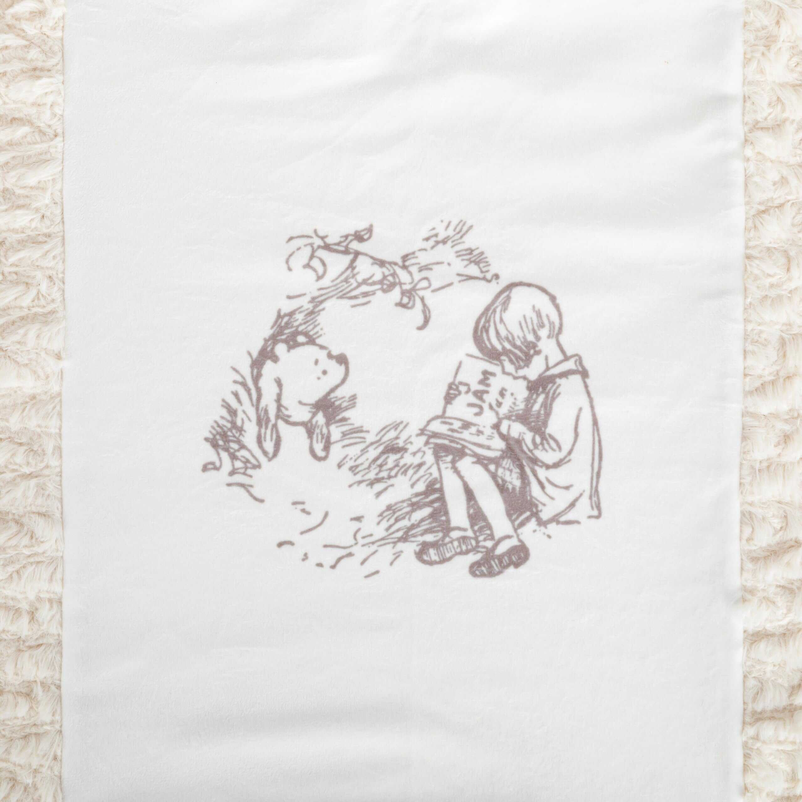 Manta clásica de osito amarillo Pooh de DEMDACO, 30 x 40 - Imagen 4