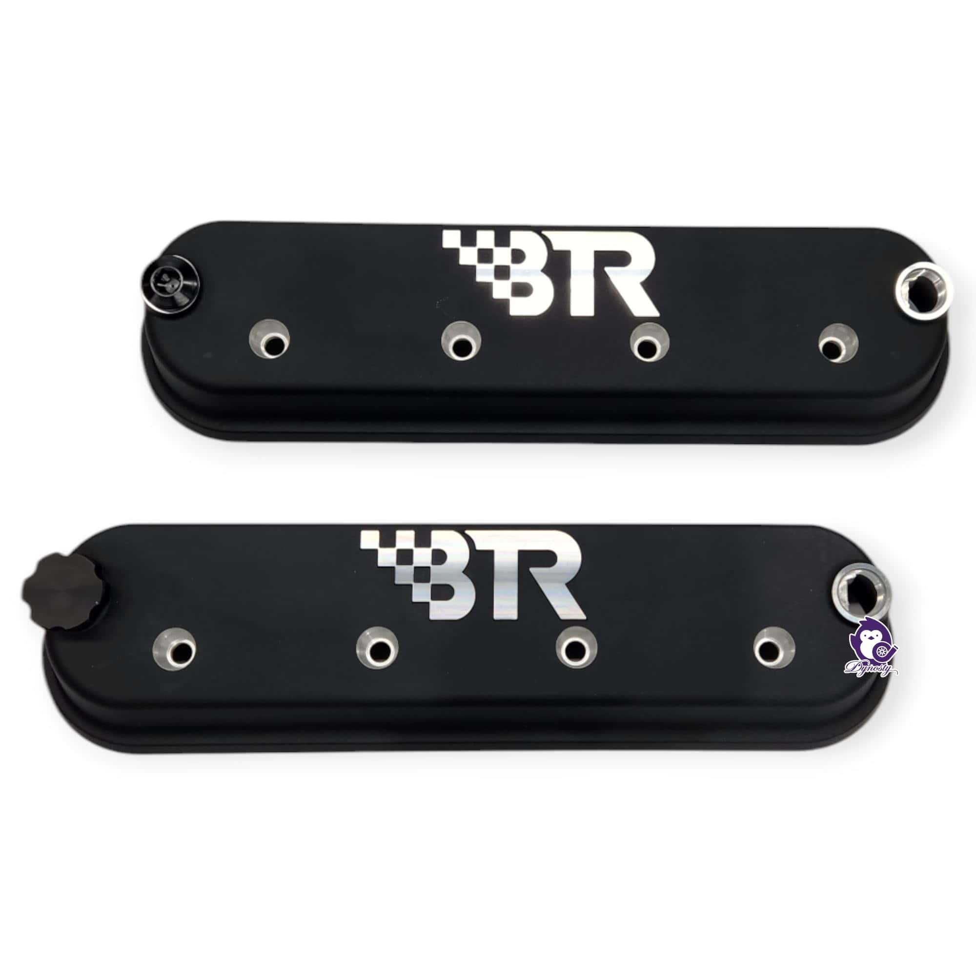 Cubiertas de Válvulas LS de BTR Negras Par - Sin Soportes