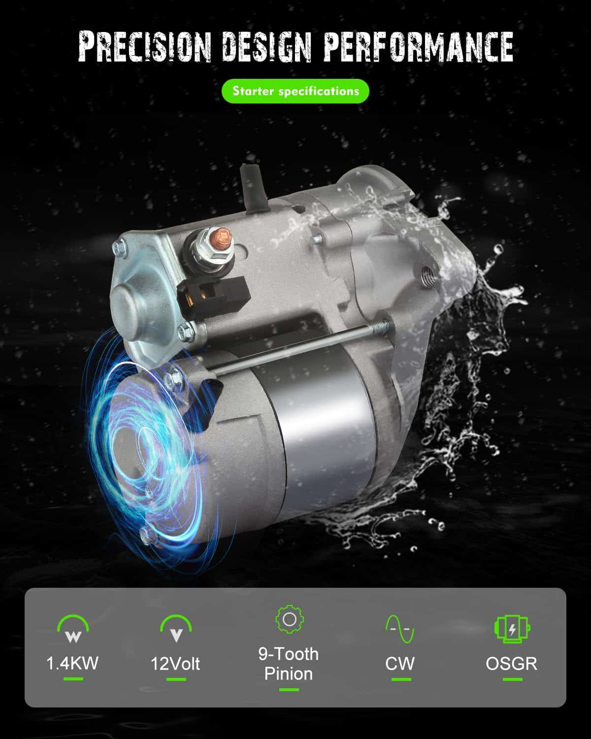 Motor de Arranque SCITOO 17668N 228000-3740 para TOYOTA - Imagen 5