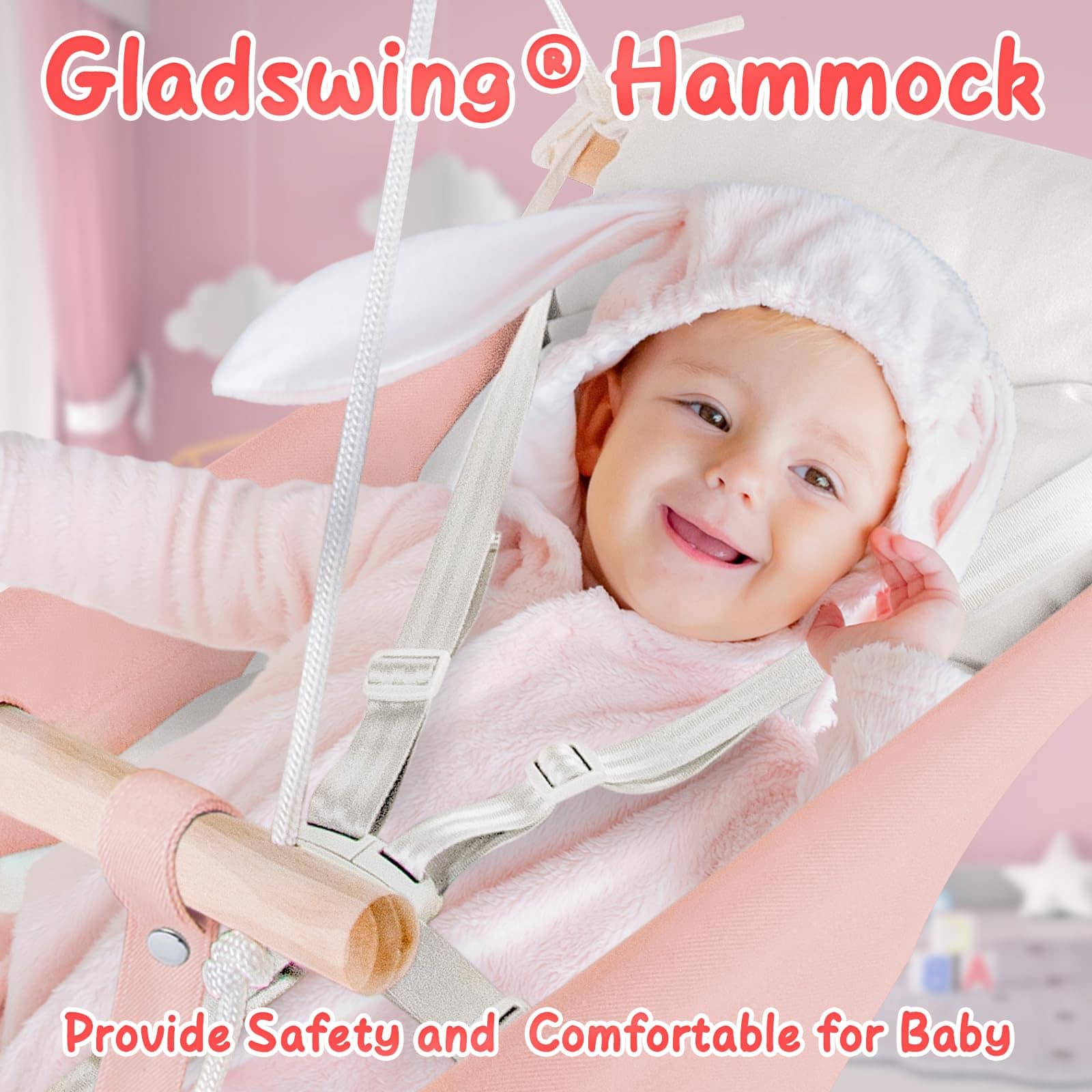 Columpio de Lona para Bebés de Infantes a Niños Pequeños, - Imagen 6