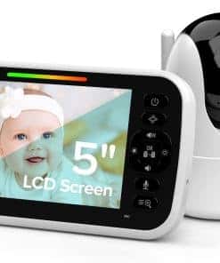 Monitor de Bebé UKSUP, Monitor de Video de 5" con Cámara y