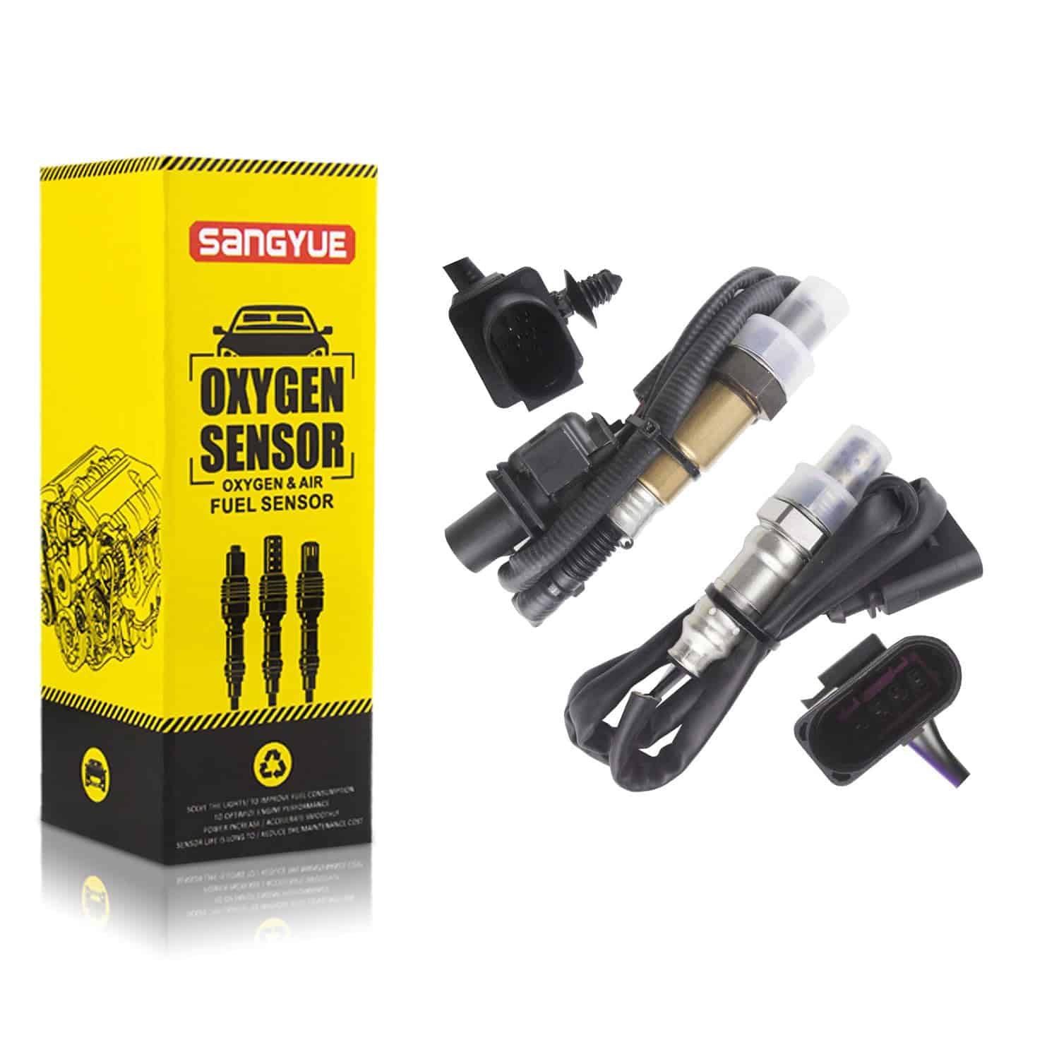 Sangyue 2PCS Sensor de Oxígeno O2 1 y 2 para Audi A4 A5