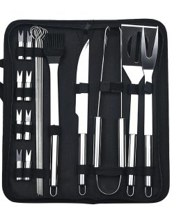 Set de herramientas para parrilla de BBQ de 20 piezas - Set