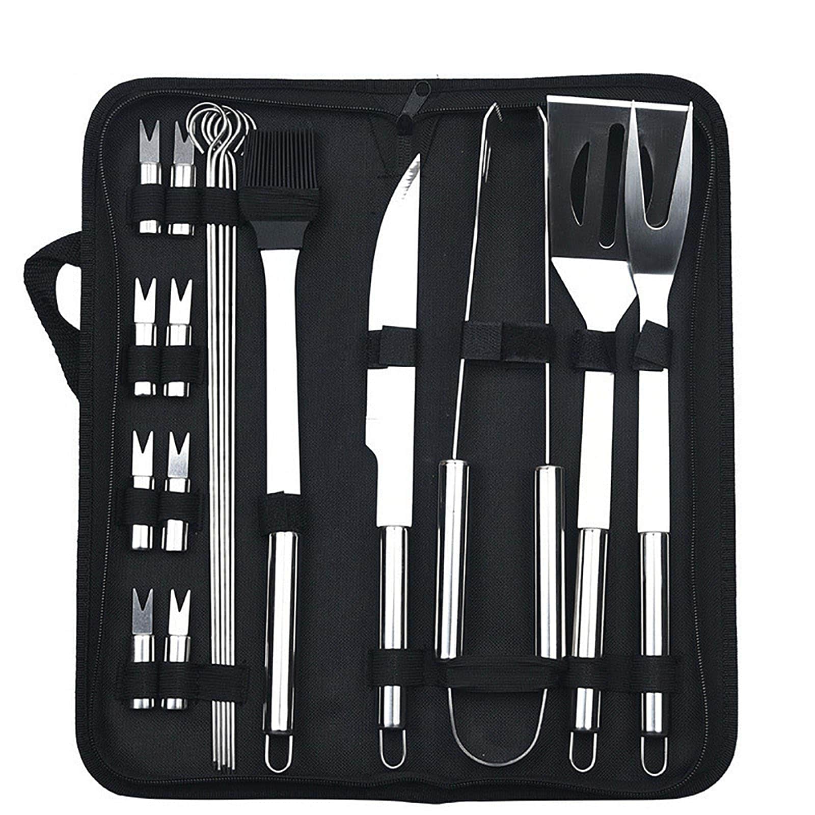 Set de herramientas para parrilla de BBQ de 20 piezas - Set