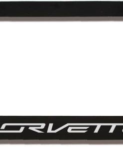 Marco de Placa de Matrícula Negro con Logotipo Corvette C7 2