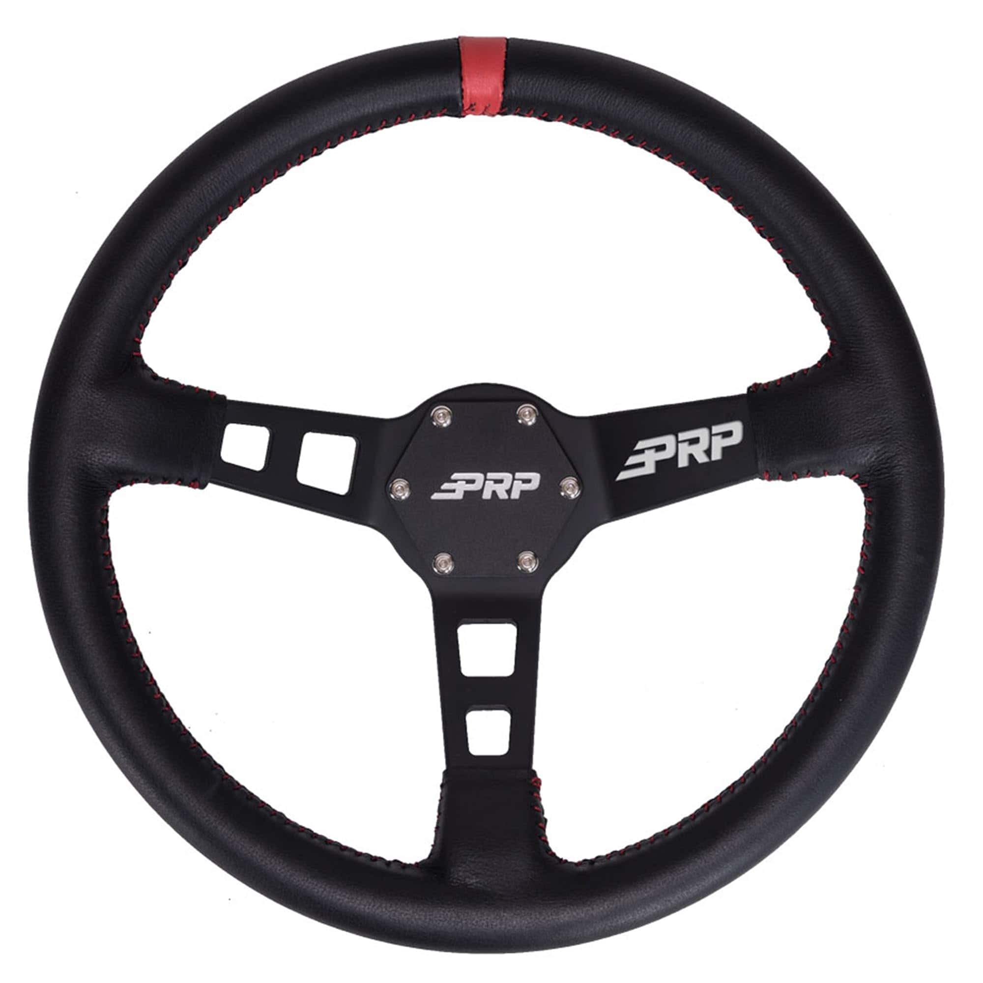 Volante Profundo PRP Seats con Agarre de Cuero para