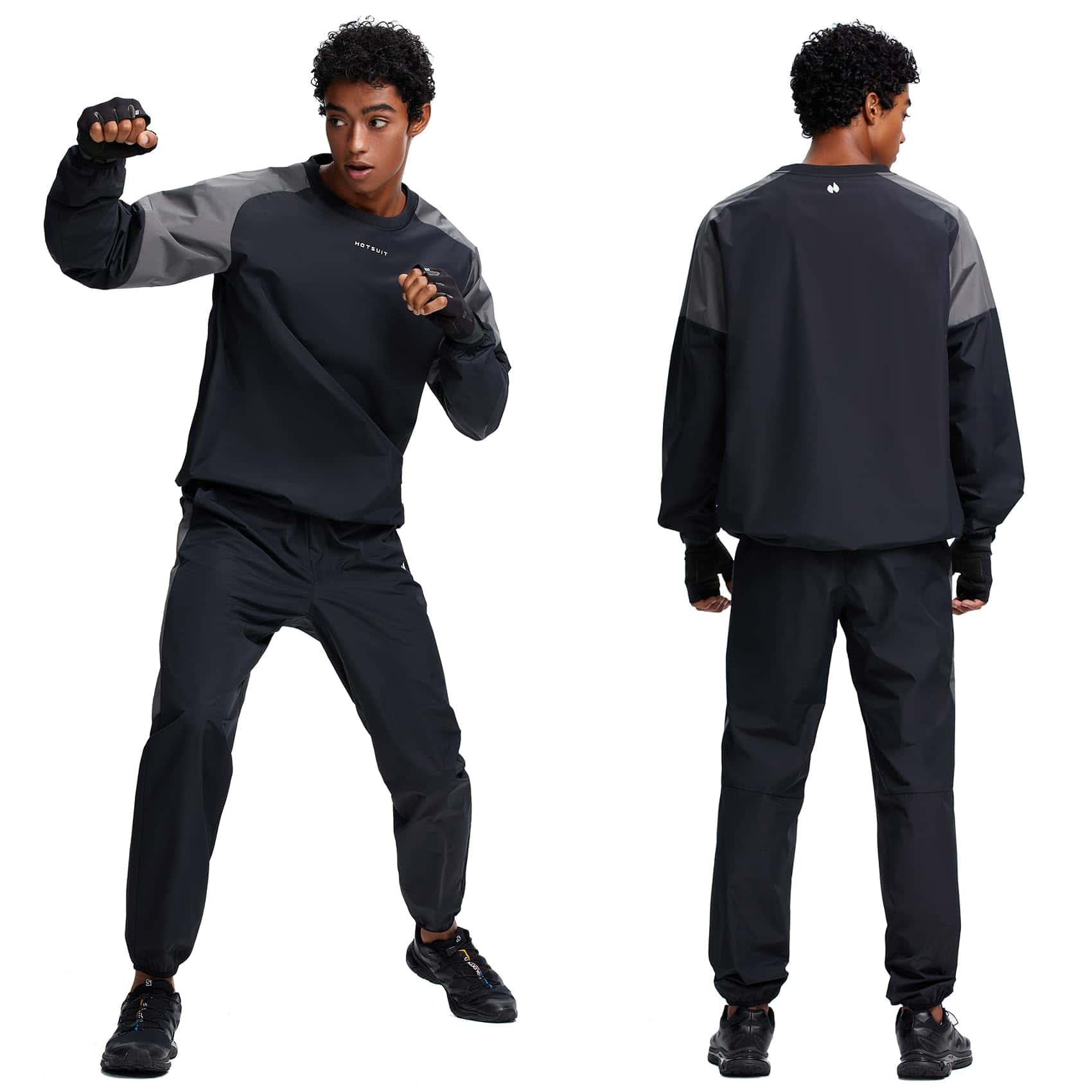 Traje de Sauna HOTSUIT para Hombres, -Gris/Negro - Imagen 5