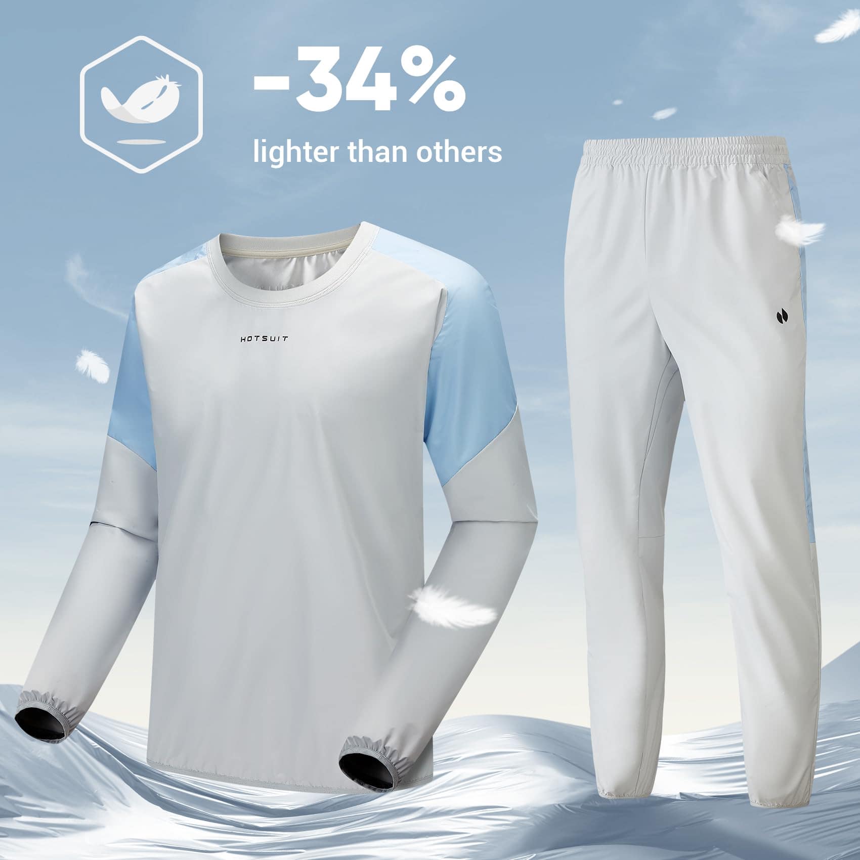 Traje de Sauna HOTSUIT para Hombres, Sudaderas y Pantalones - Imagen 7