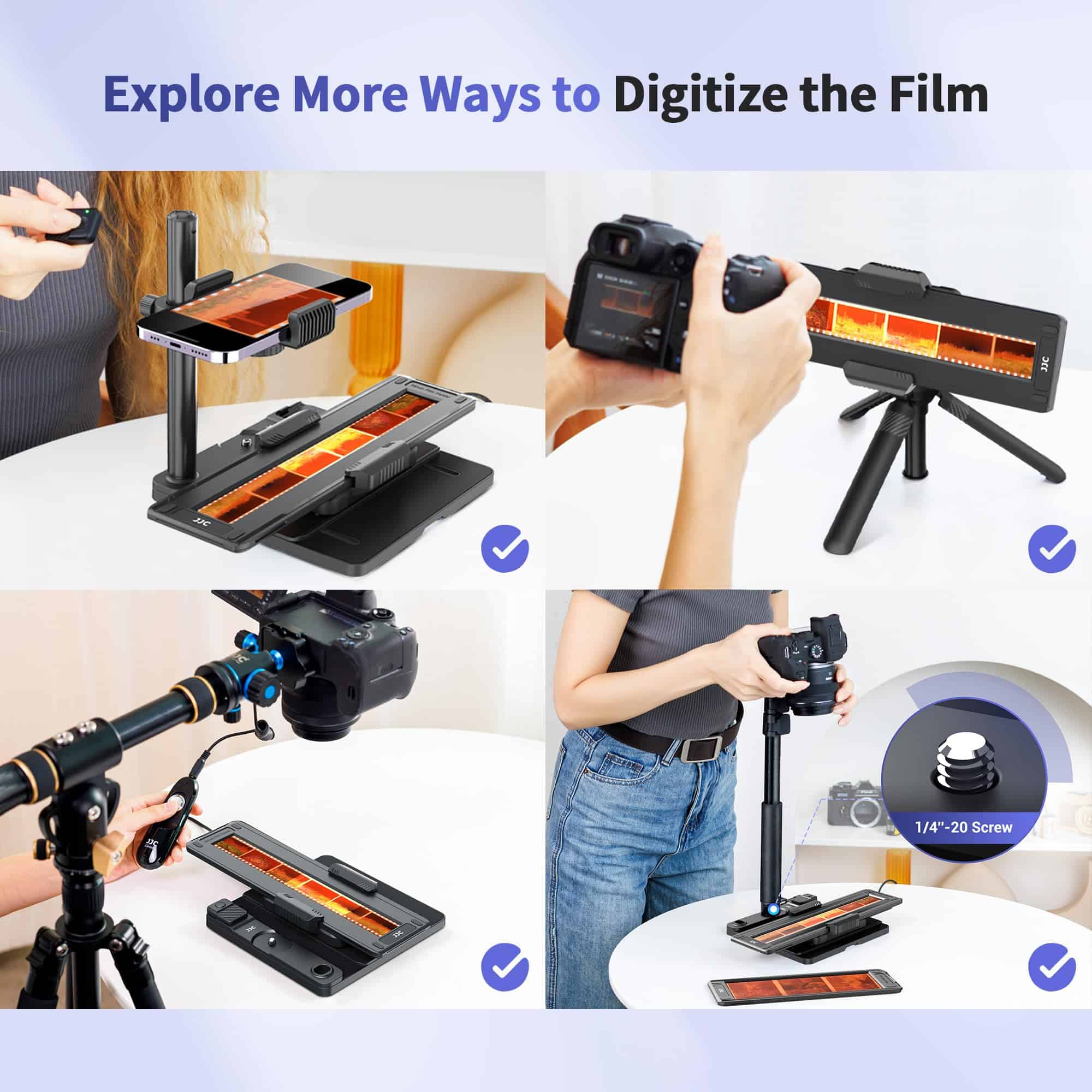 Escaner de Película Móvil JJC Convierte Película de 35mm y - Imagen 8
