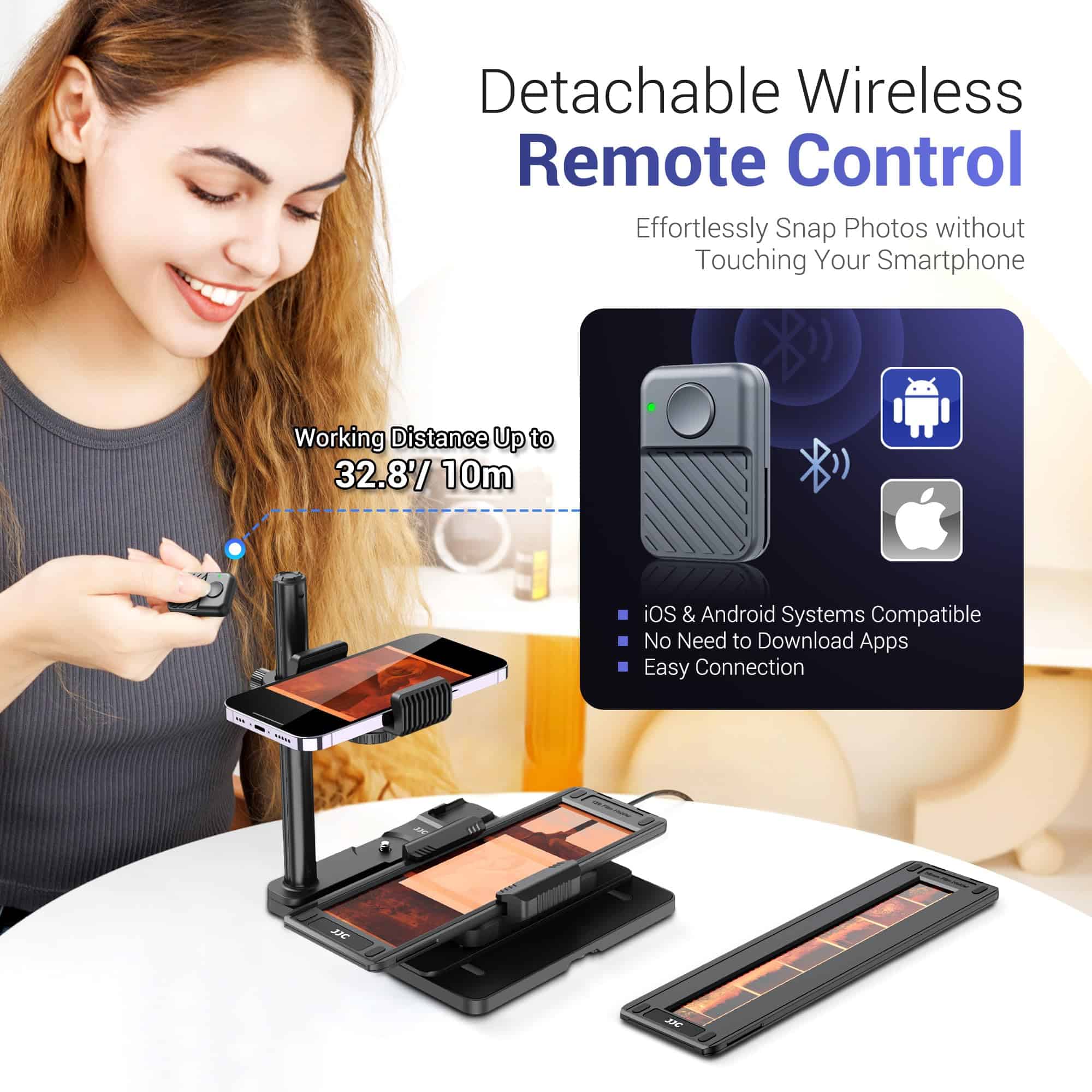 Escaner de Película Móvil JJC Convierte Película de 35mm y - Imagen 7