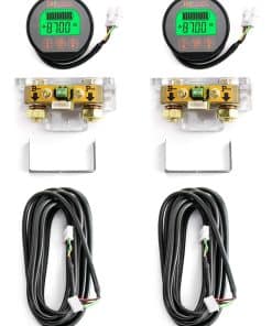 Monitor de batería Voltímetro Amperímetro QWORK, 2 juegos