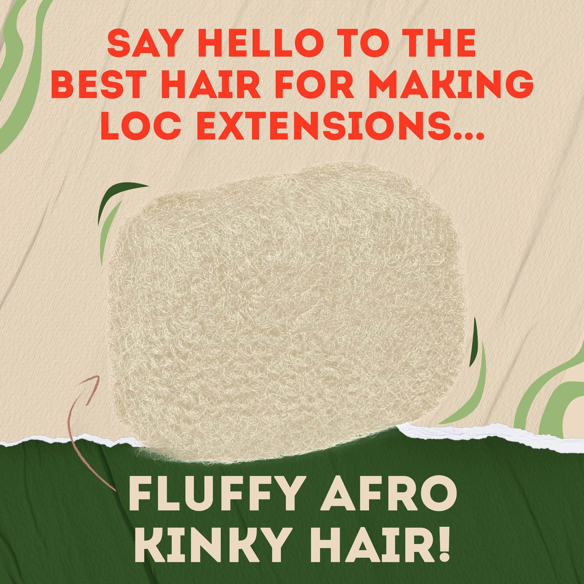 Locsanity Afro Kinky 100% Cabello Humano Natural Grueso - - Imagen 3