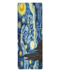 Tapete de Yoga Nocturno Estrellado de Van Gogh Coikll