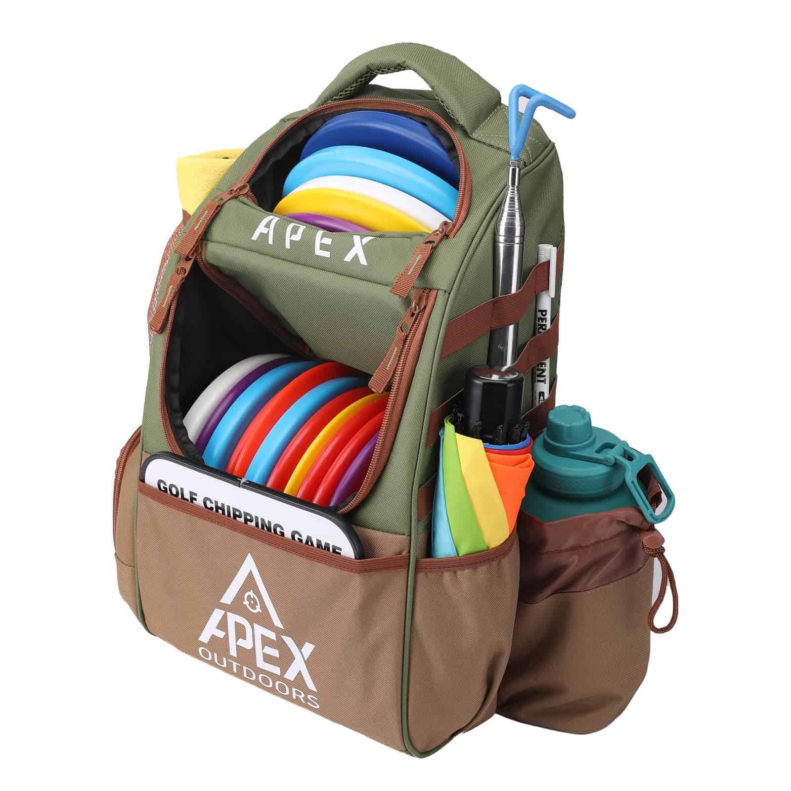 Mochila de Disc Golf Apex Outdoors, Mochila Grande para