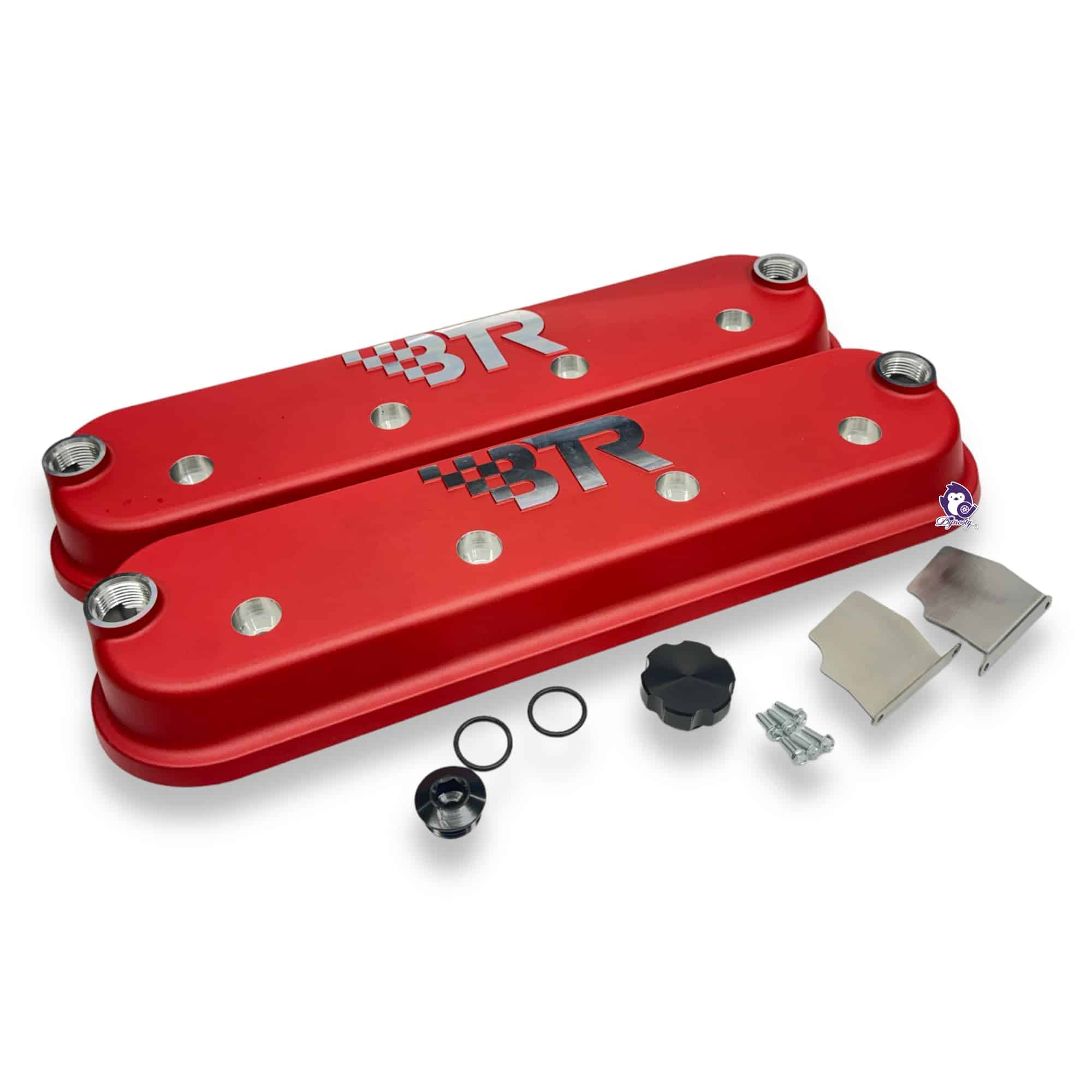 Cubiertas de Válvulas BTR LS Rojas Par - Sin Monturas de - Imagen 4