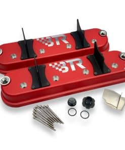 Cubiertas de Válvulas LS Rojas Par Con Soportes de Bobina -