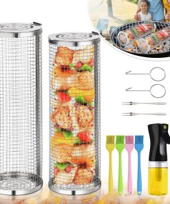 Canasta de Parrilla de Acero Inoxidable - 2 PCS Canastas de