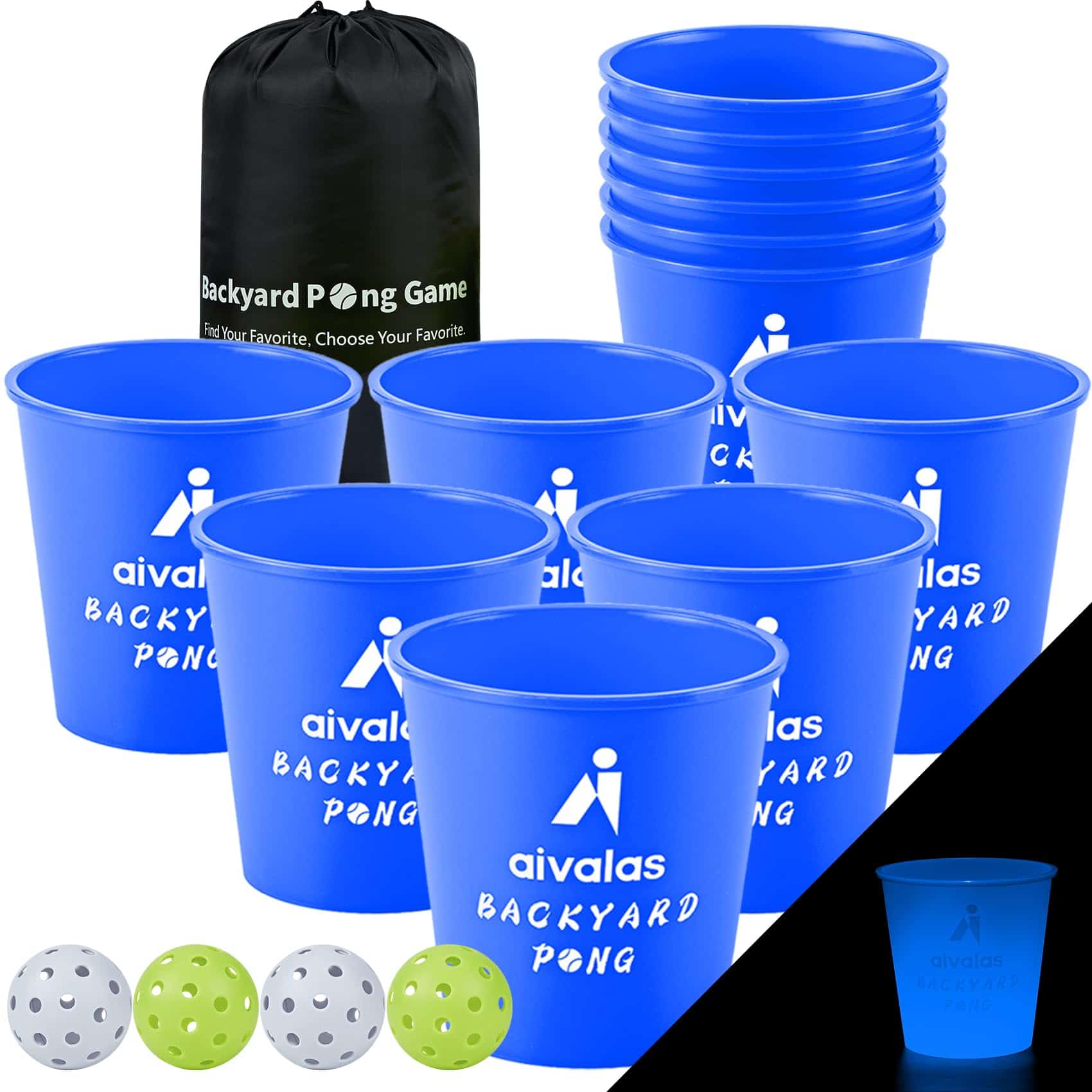 Juego de patio Aivalas Yard Pong, juegos al aire libre que