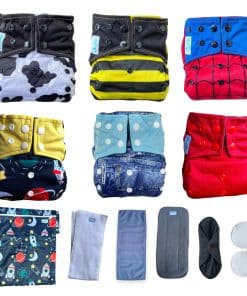 Pañales de Tela Premium OKOLO para Bebés, Pack de 6