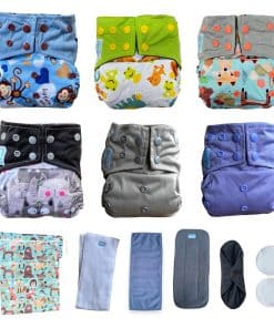 Pañales de tela reutilizables premium OKOLO para bebés -