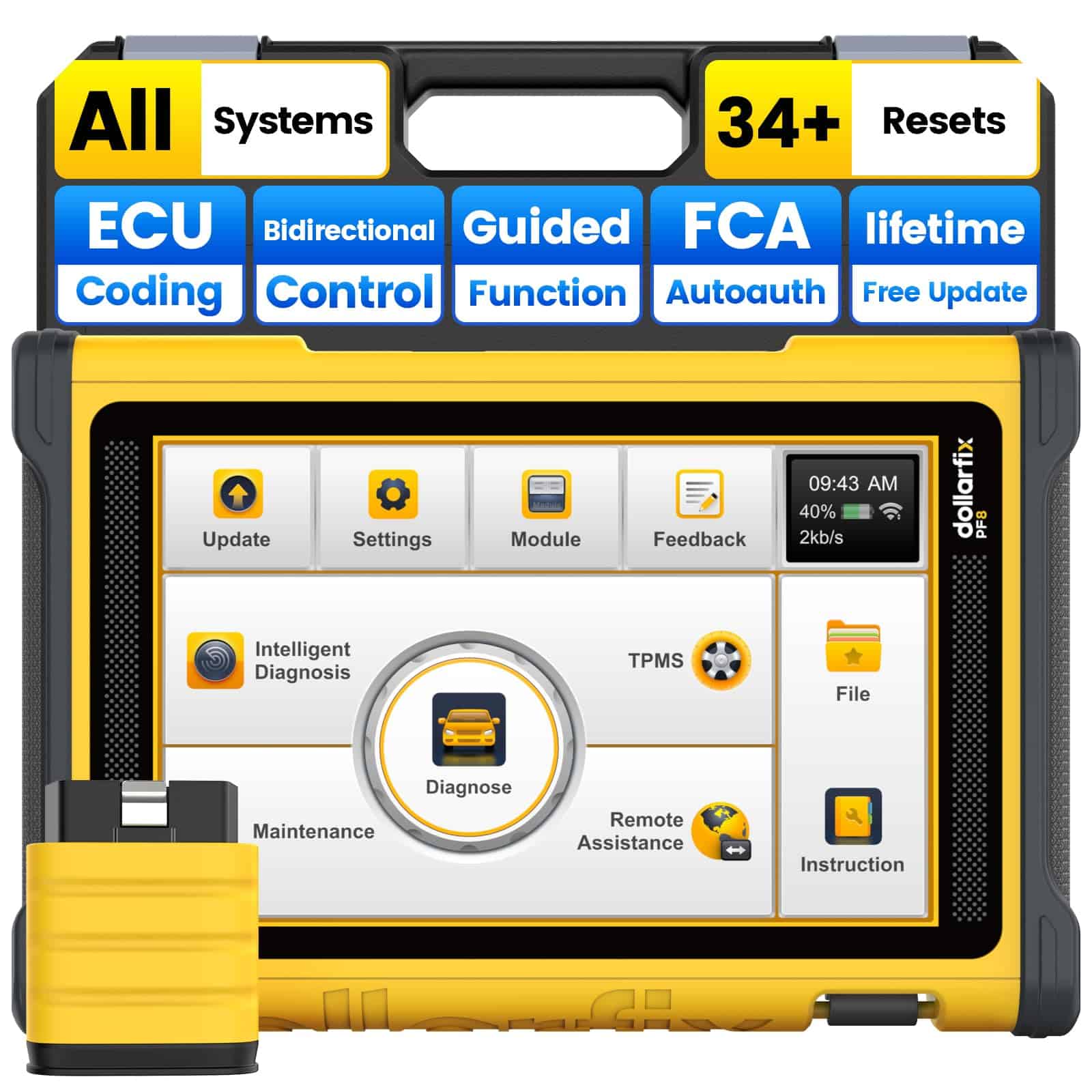 Herramienta de Escaneo Bidireccional Dollarfix PF8, Escáner