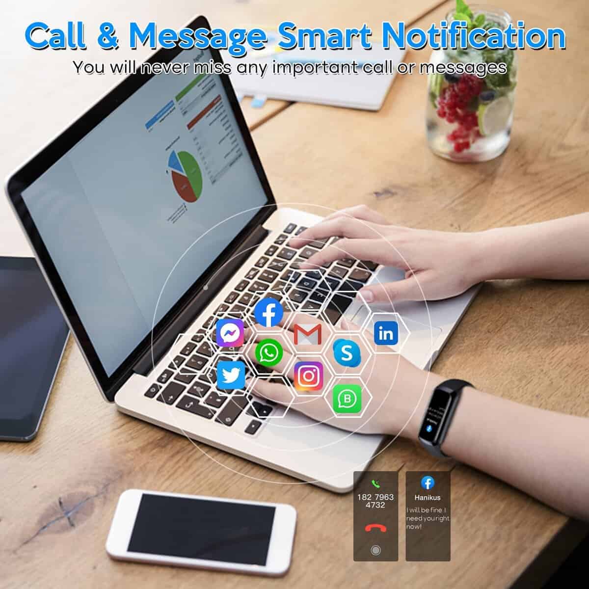 Reloj Inteligente Rastreador de Actividad -Negro - Imagen 6