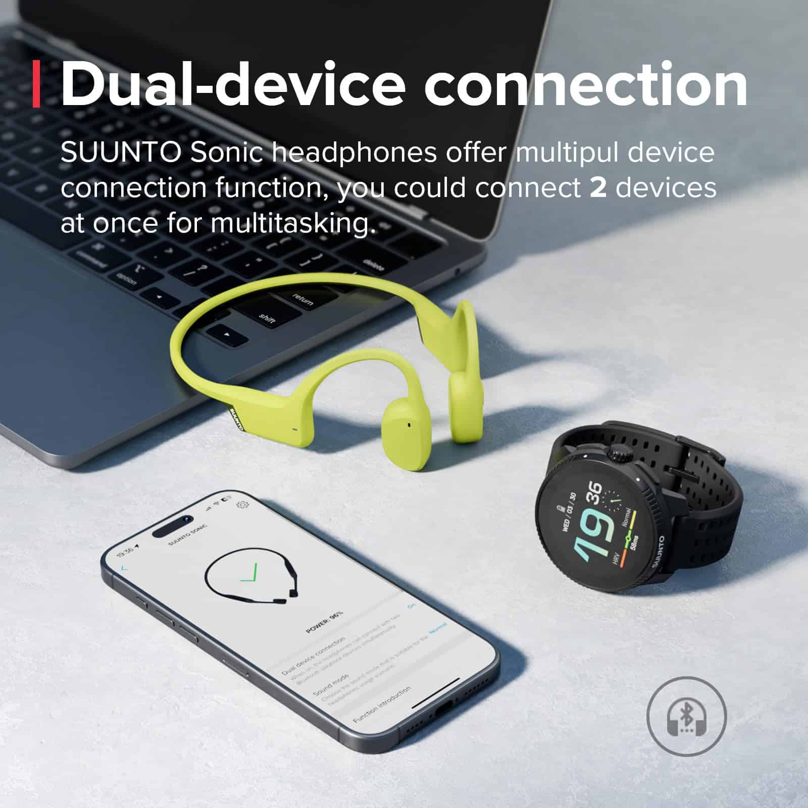 Audífonos Deportivos de Conducción Ósea SUUNTO Sonic, - Imagen 6