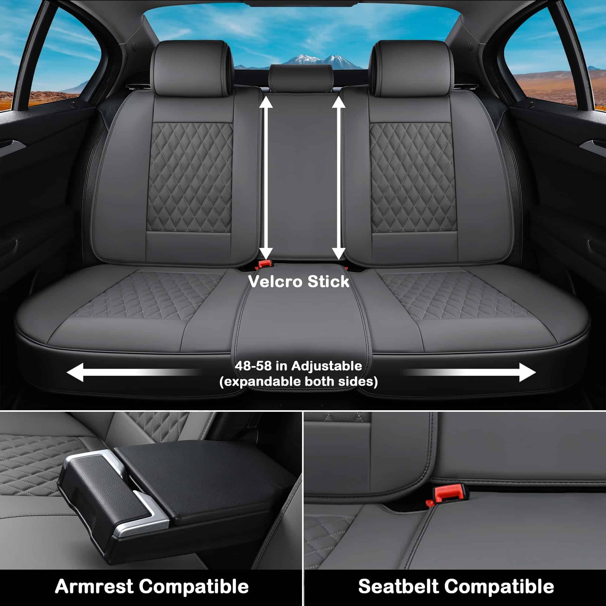 Juego Completo de Fundas para Asientos de -Gris - Imagen 5