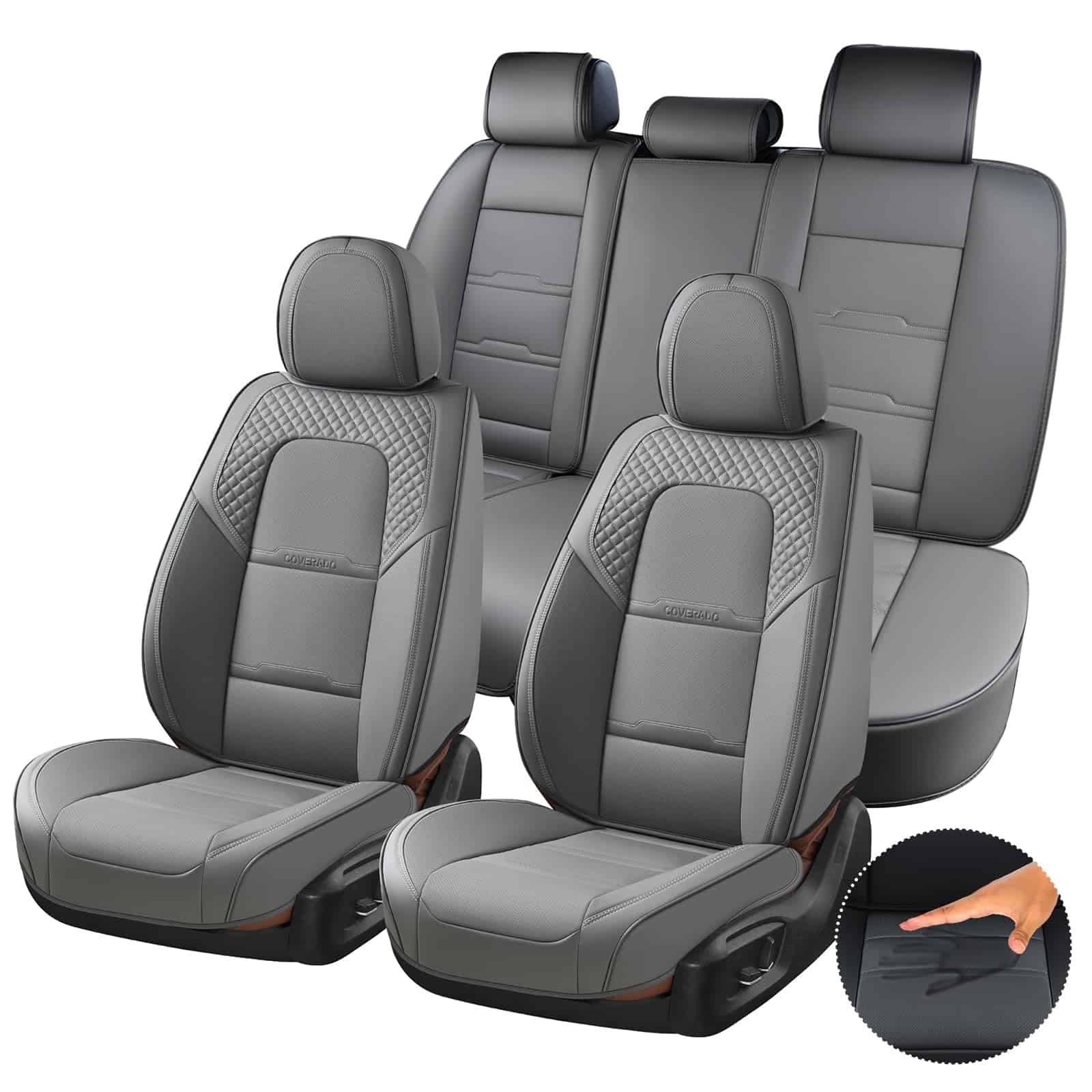 Juego de Fundas para Asientos de Coche Coverado, Protector