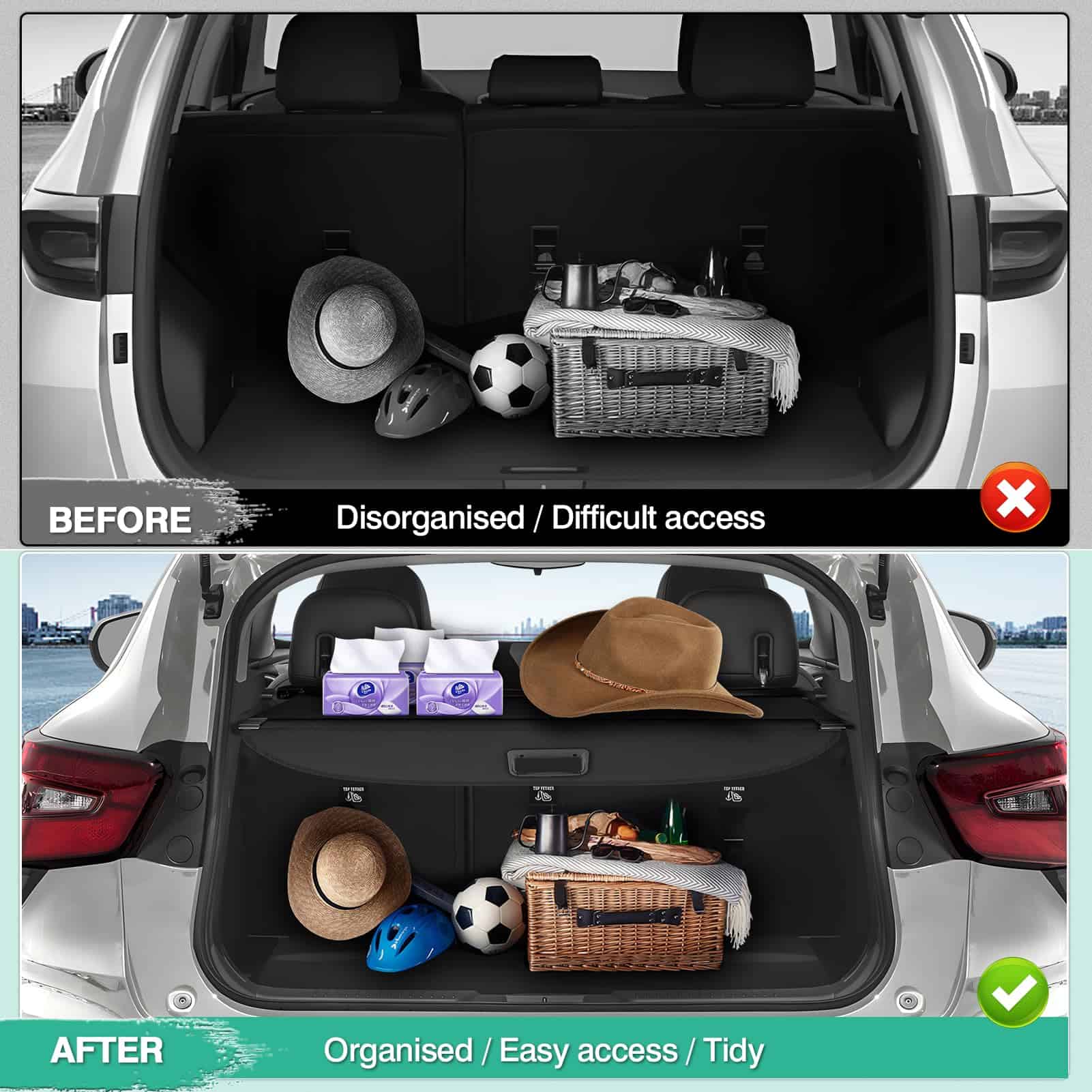 Cubierta de carga Powerty para 2024 2025 Chevrolet Chevy - Imagen 4