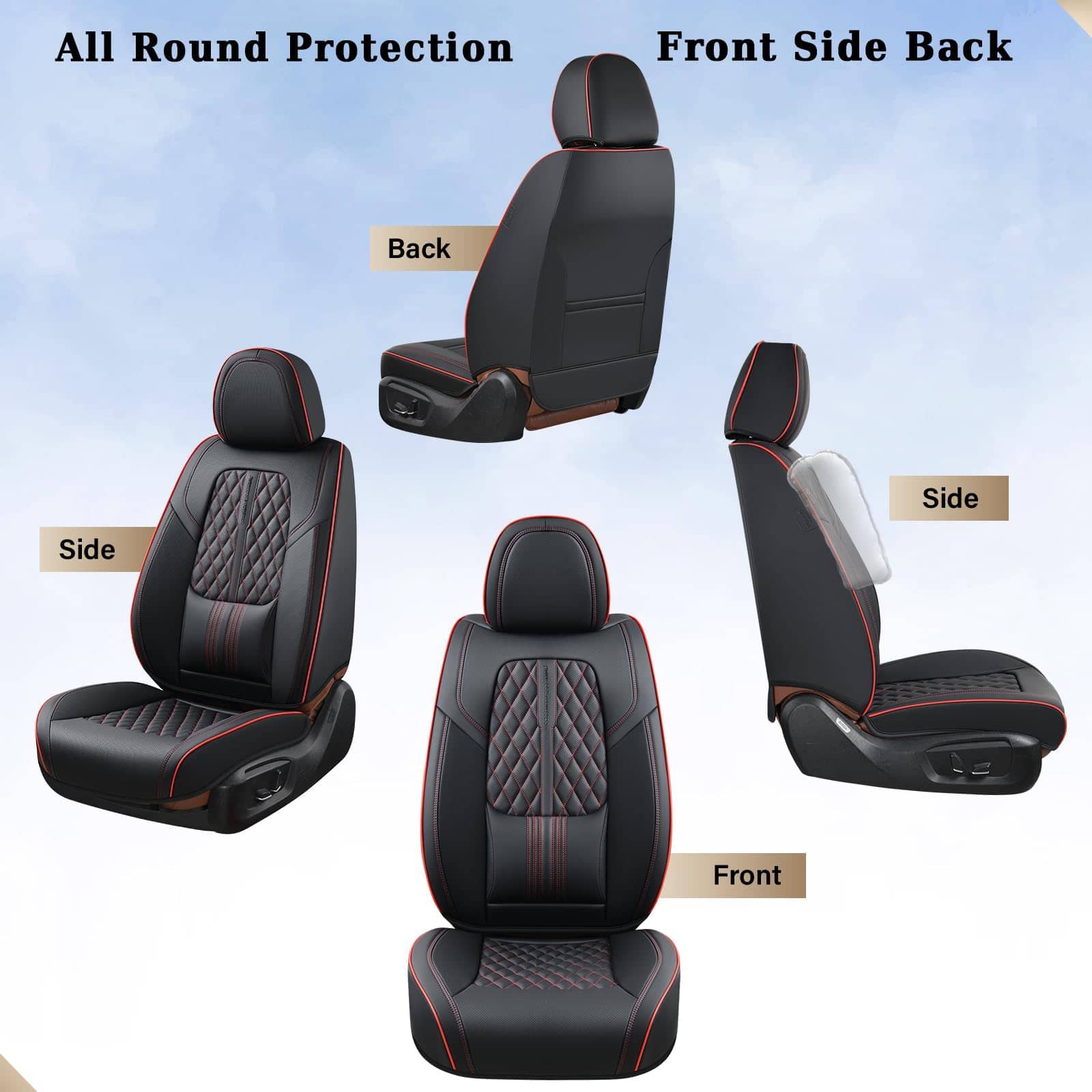 Cubre Asientos Para Autos Juego Completo, Fundas de Asiento - Imagen 9