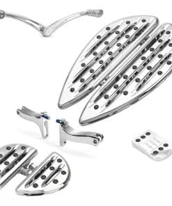 TOPRAMETAL Reposapiés del conductor cromado para