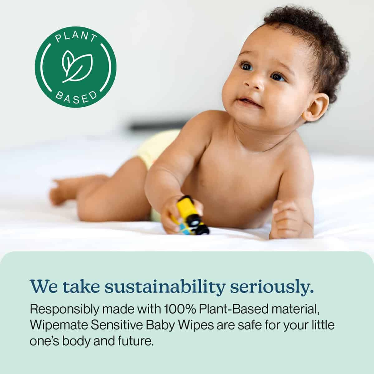 Toallitas para bebé Premium Wipemate EWG-Verified, 99% a - Imagen 7