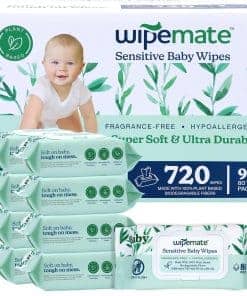 Toallitas para bebé Premium Wipemate EWG-Verified, 99% a