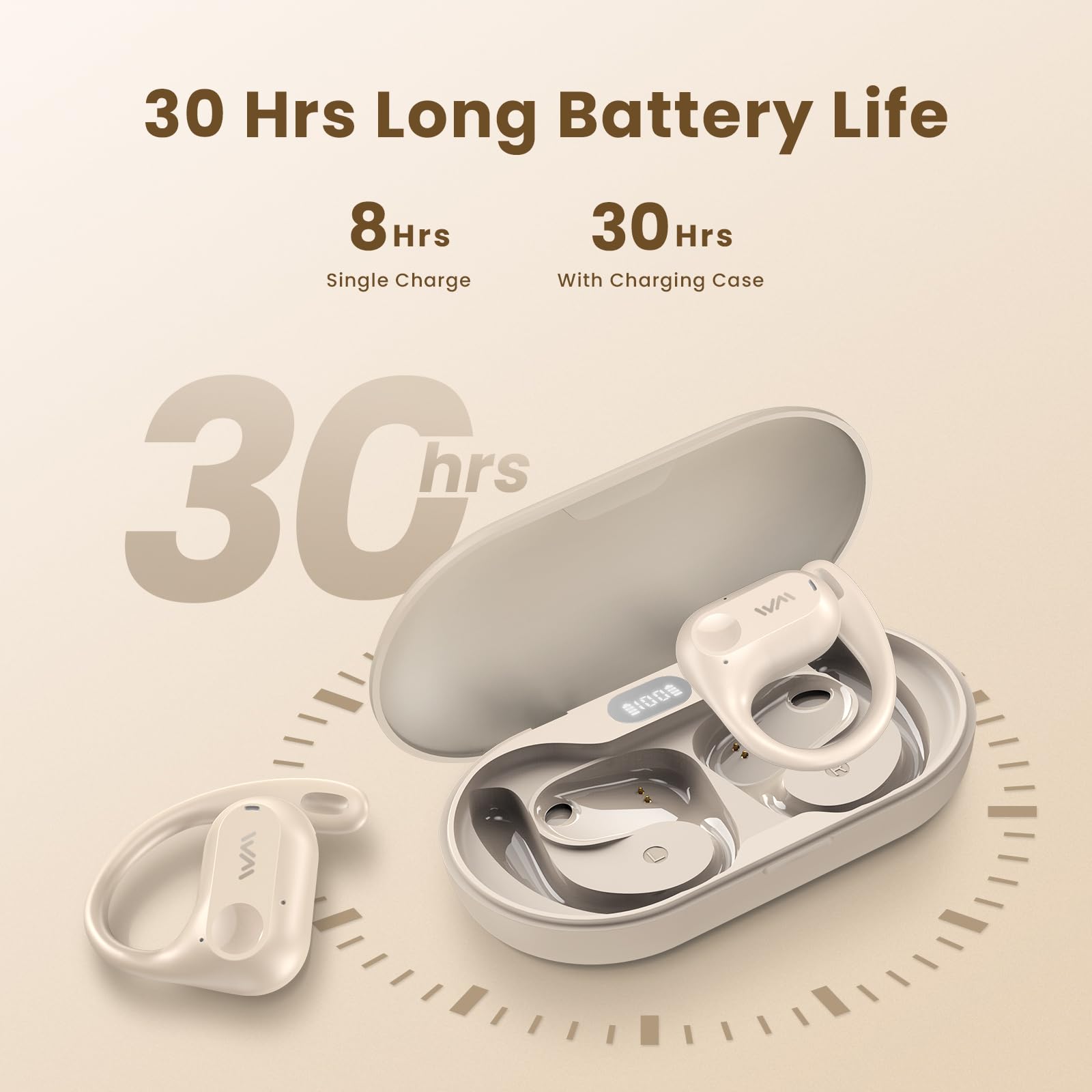 WOINNMM Auriculares de oído abierto, auriculares Bluetooth - Imagen 6