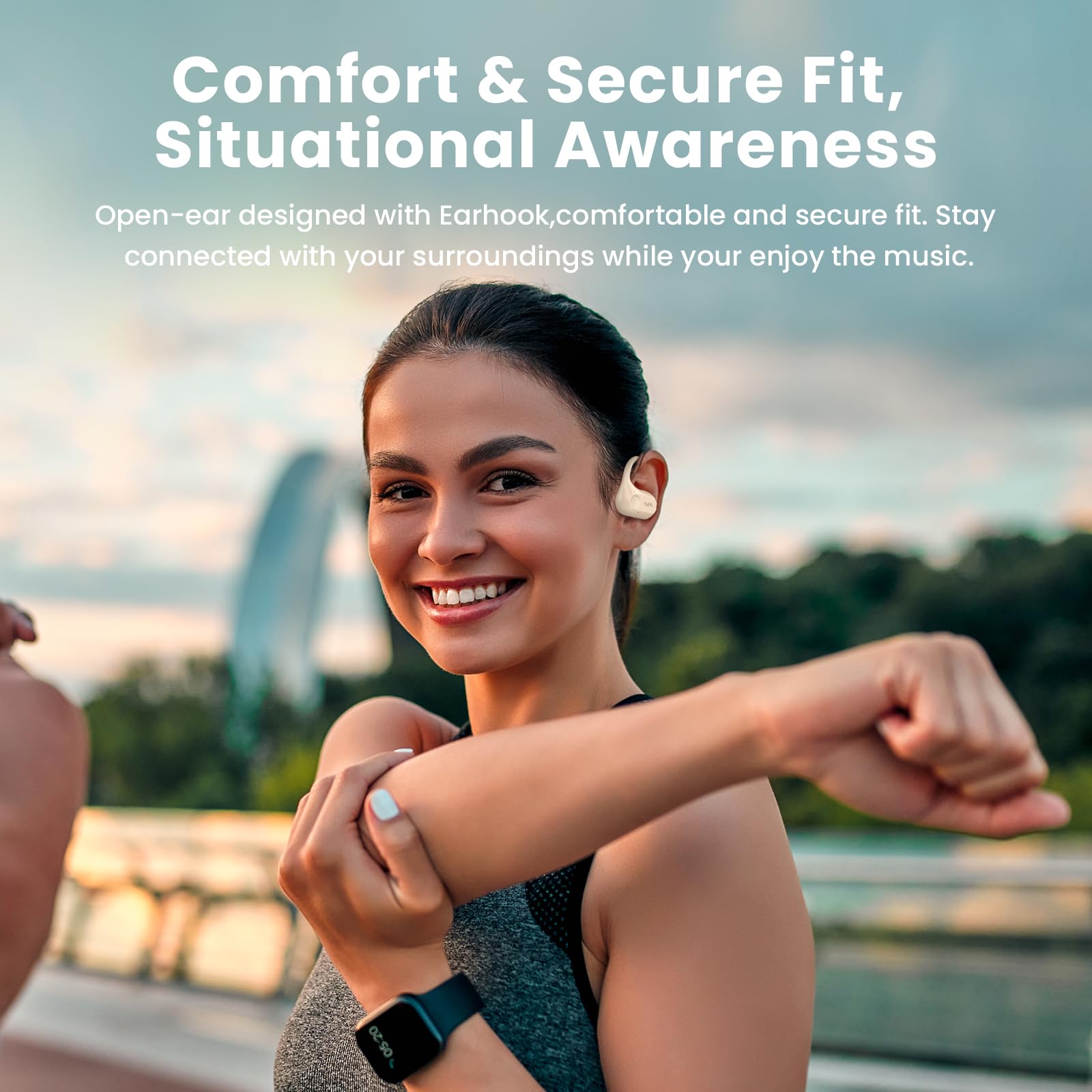 WOINNMM Auriculares de oído abierto, auriculares Bluetooth - Imagen 5